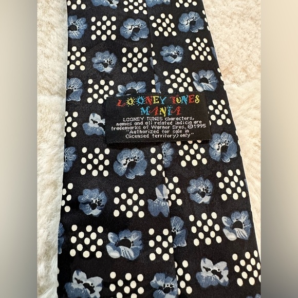 Vintage looney tunes mania tie warner bros. made in korea necktie 1995 - Picture 4 of 6